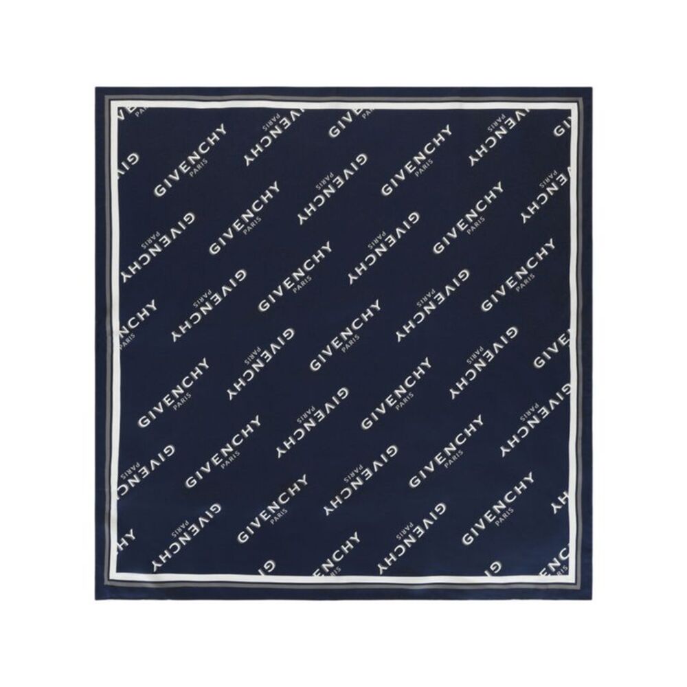 Givenchy Shadow Square Scarf In Silk Womens